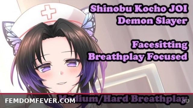 Shinobu Kocho Breathplay JOI: Intense Facesitting and Medium to Hard Domination