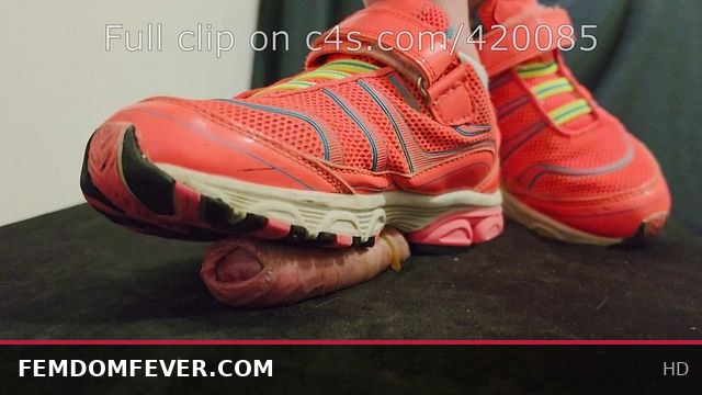 LittleShoes Tramples Cock in Sport Sneakers POV Size 34