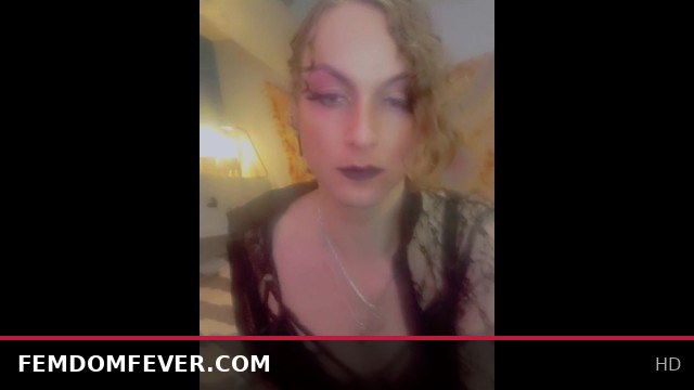 Sexy Blonde Sissy Pleasures Herself with Dildo in Pussy