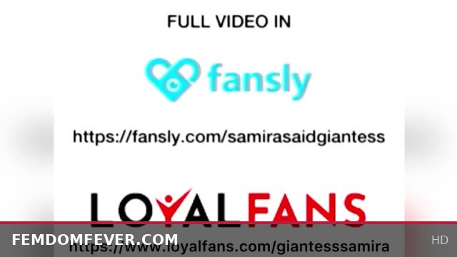 Giantess Samira Declares Love to Her Tiny and Destroys His Village During Visit