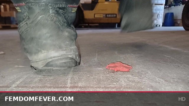 Giantess Clayman Trample: Flattened Under Her Boots